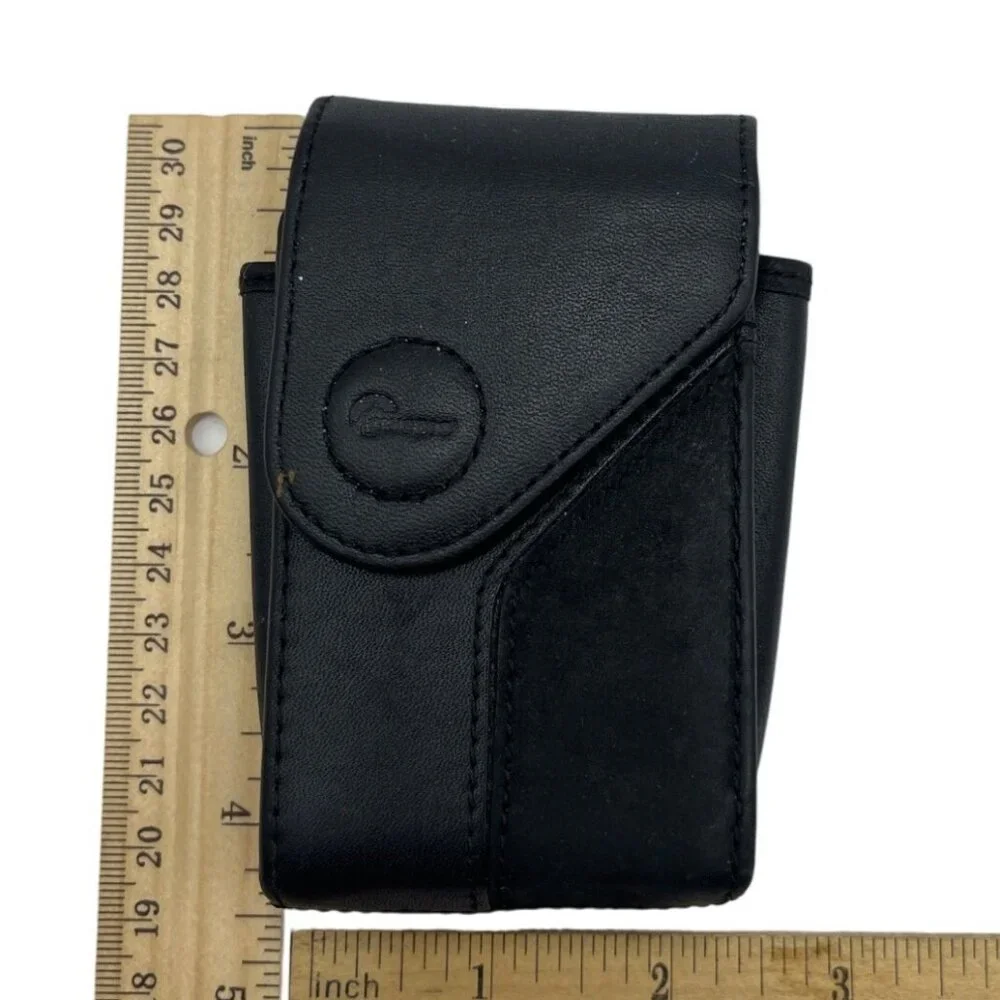 LOWEPRO Napoli 10 GENUINE LEATHER Digital CAMERA CASE Pouch BLACK NIKON A493